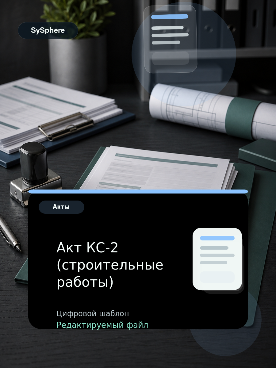 Изображение товара Акт КС-2 (строительные работы)