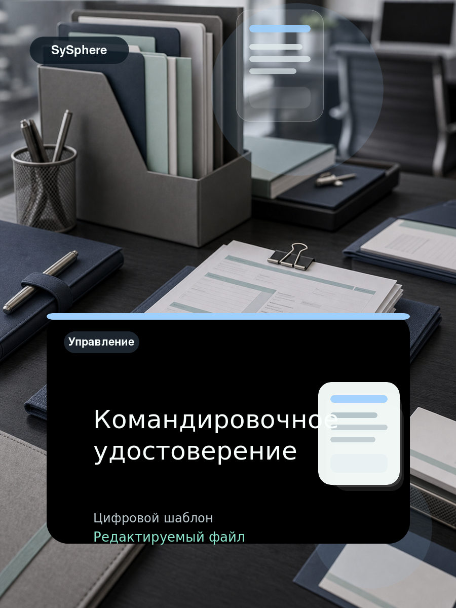 Изображение товара Командировочное удостоверение