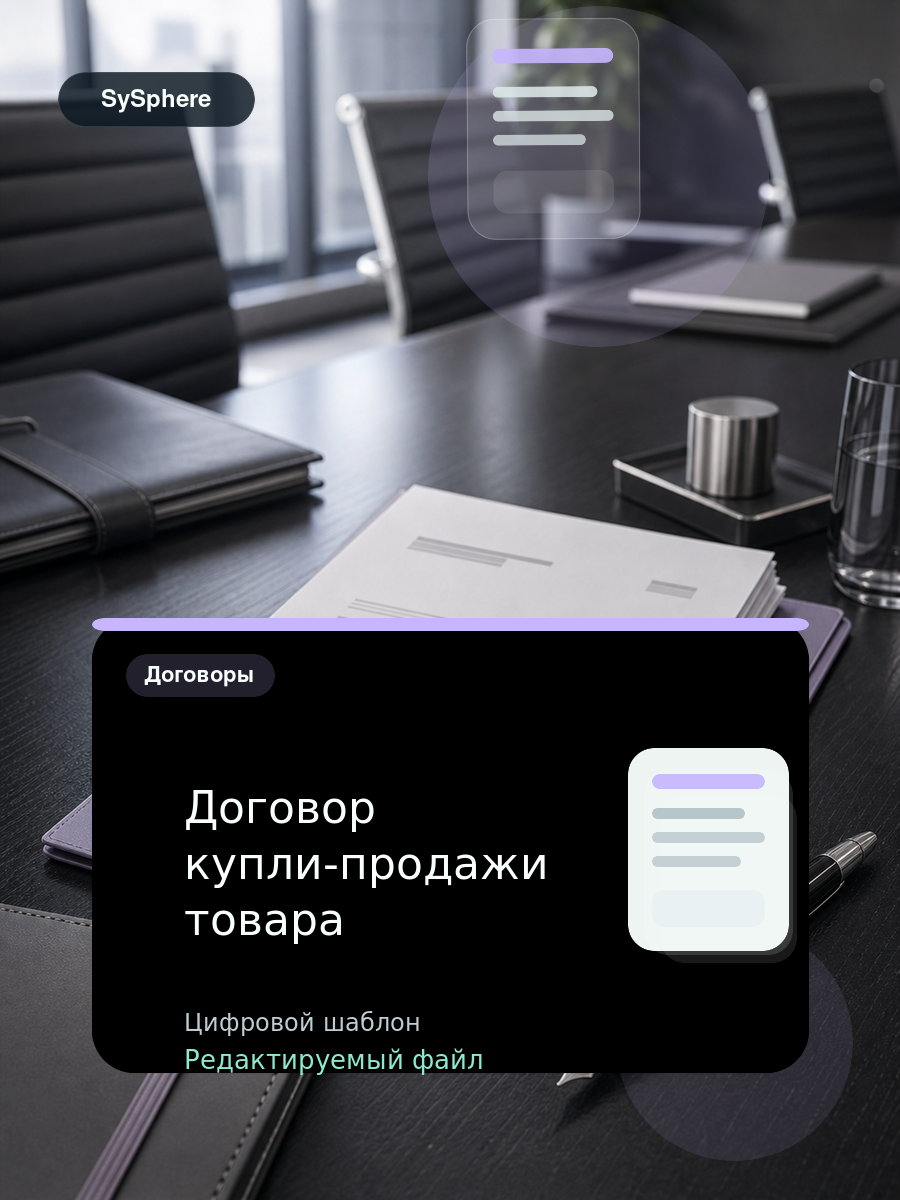 Изображение товара Договор купли-продажи товара