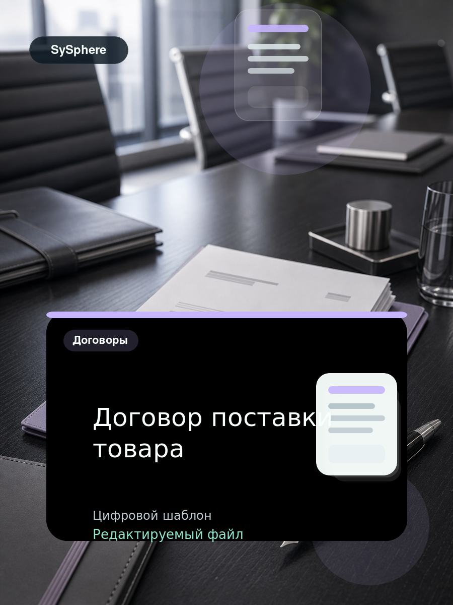 Изображение товара Договор поставки товара