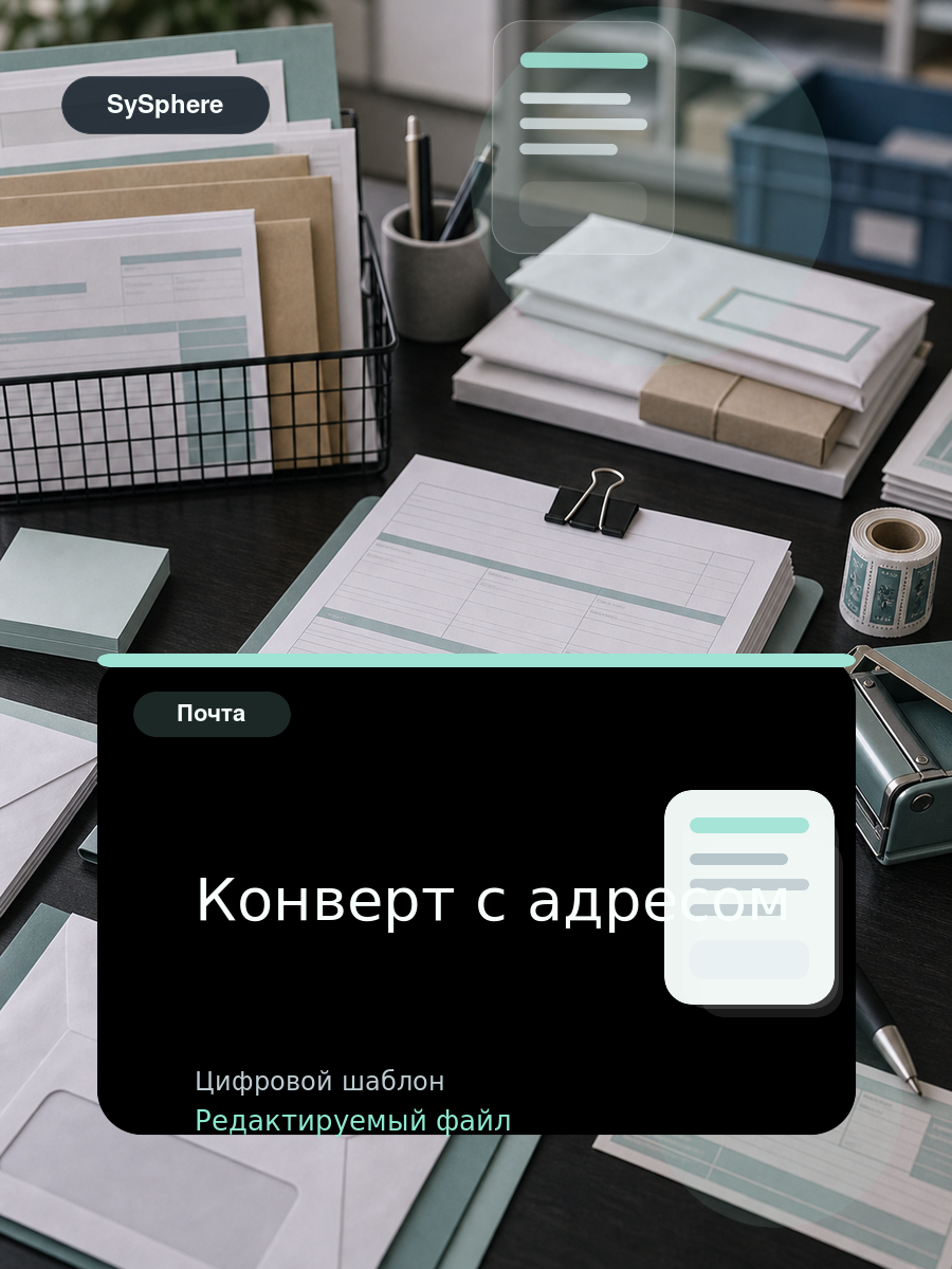 Изображение товара Конверт с адресом