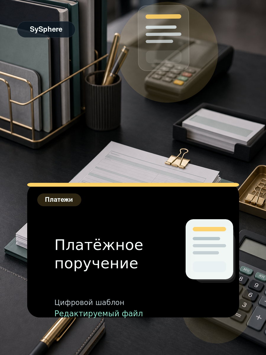 Изображение товара Платёжное поручение
