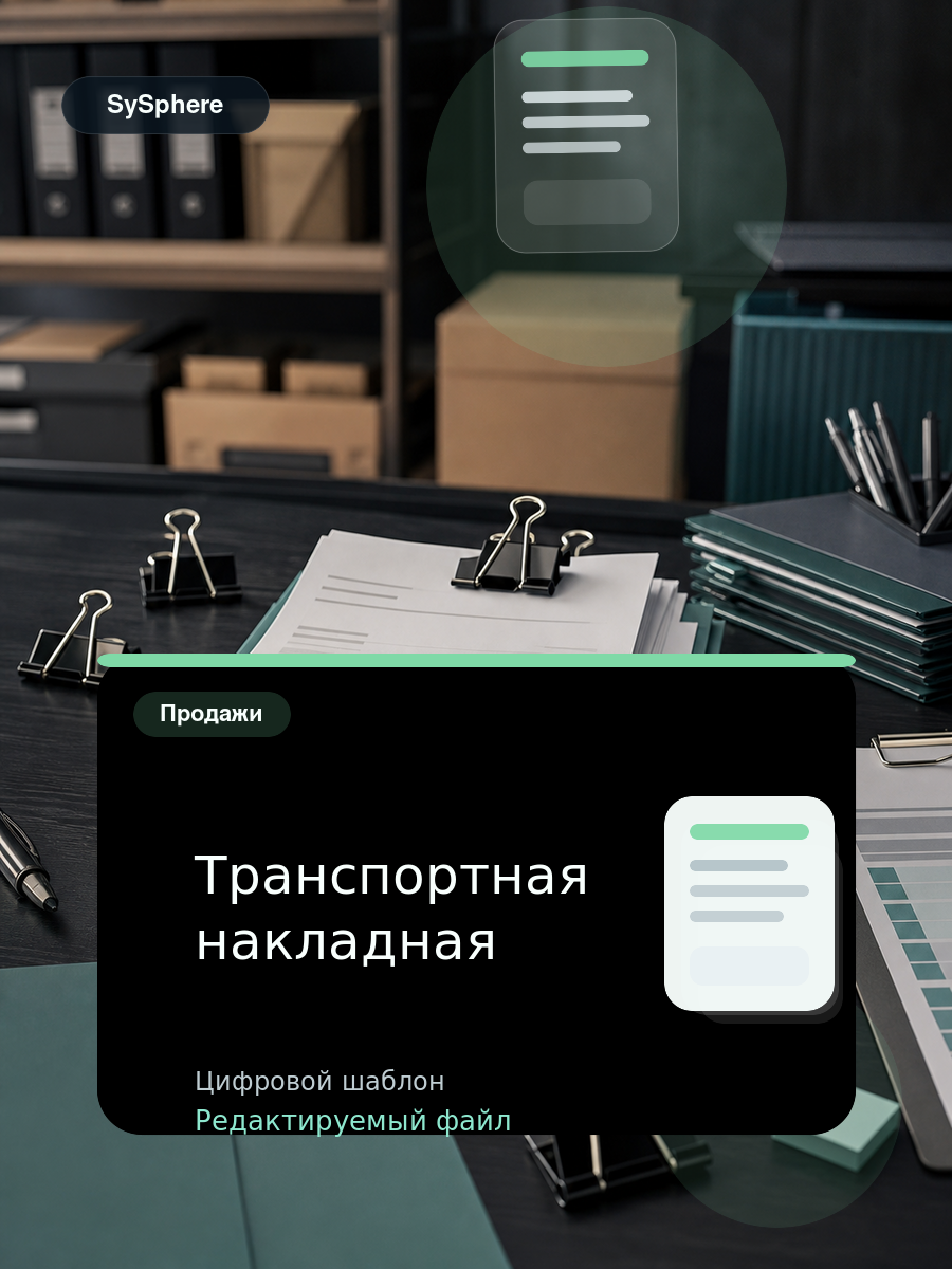 Изображение товара Транспортная накладная
