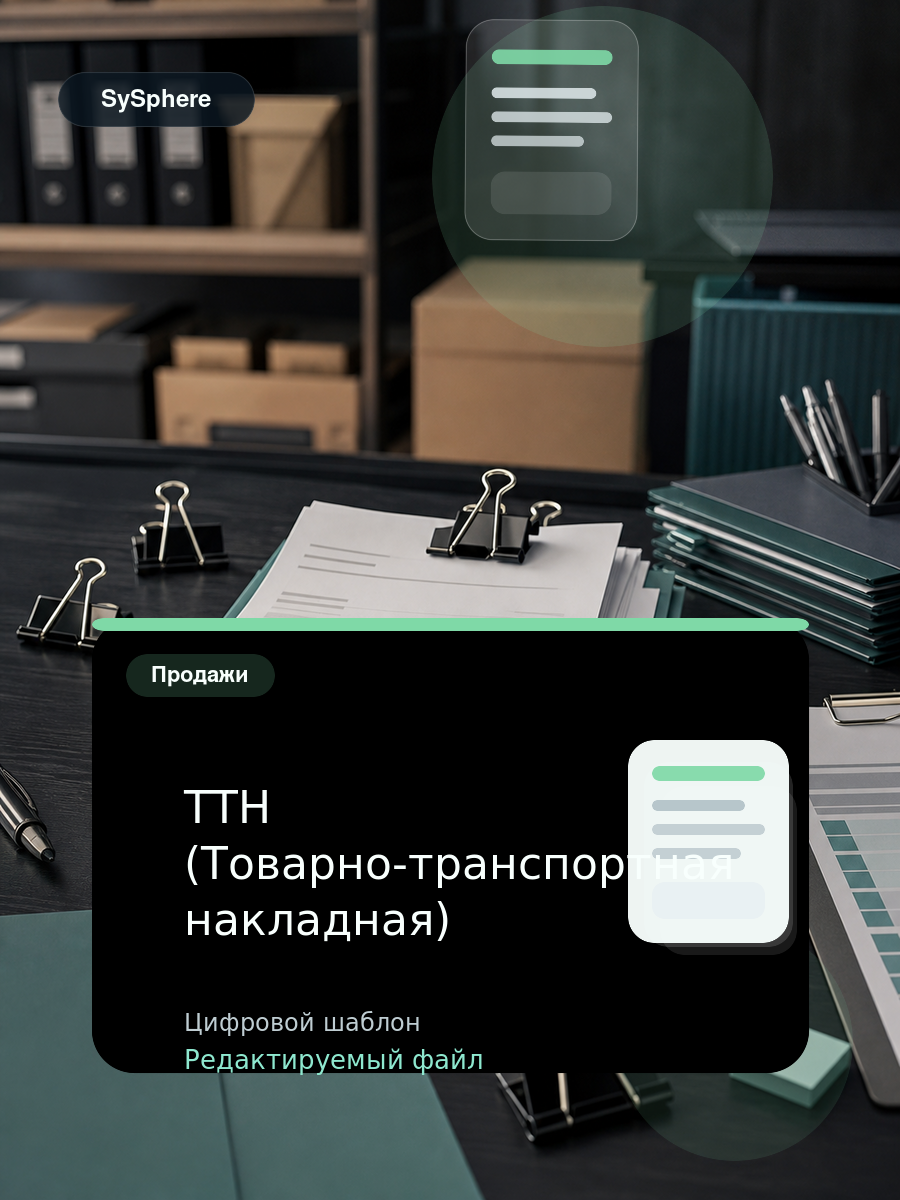 Изображение товара ТТН (Товарно-транспортная накладная)