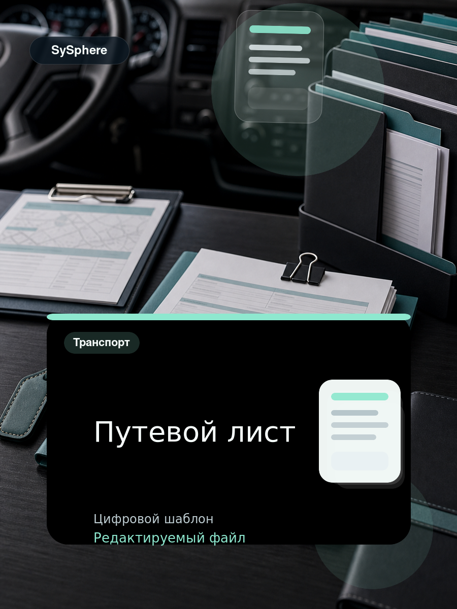 Изображение товара Путевой лист